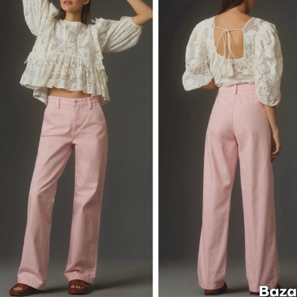 favorite daughter the taylor trouser low rise jeans in ballet slipper